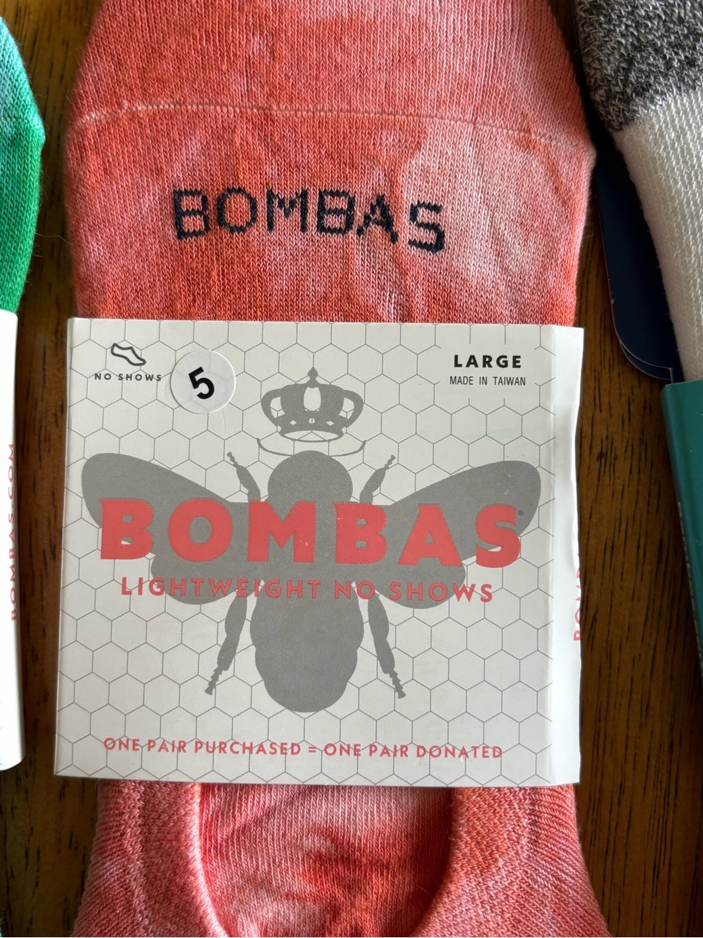 Bombas Lightweight No-Show Socks 3 Pair - Size Large - NWT - Picture 4 of 5
